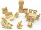 3D Wooden Dollhouse Furniture Puzzle DIY House Room Miniature Furniture Sets Puzzle Gift for Kids